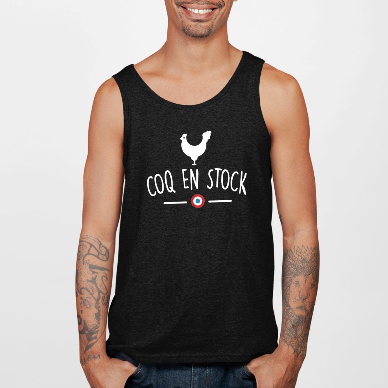 Débardeur Homme Coq en stock Noir