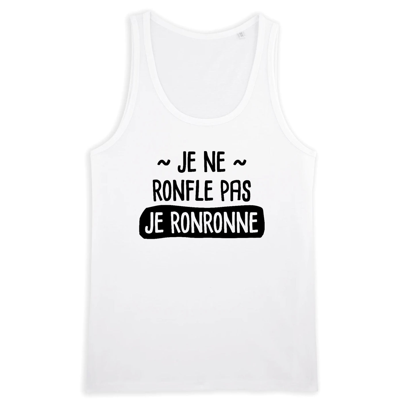 Débardeur Homme Je ne ronfle pas je ronronne 