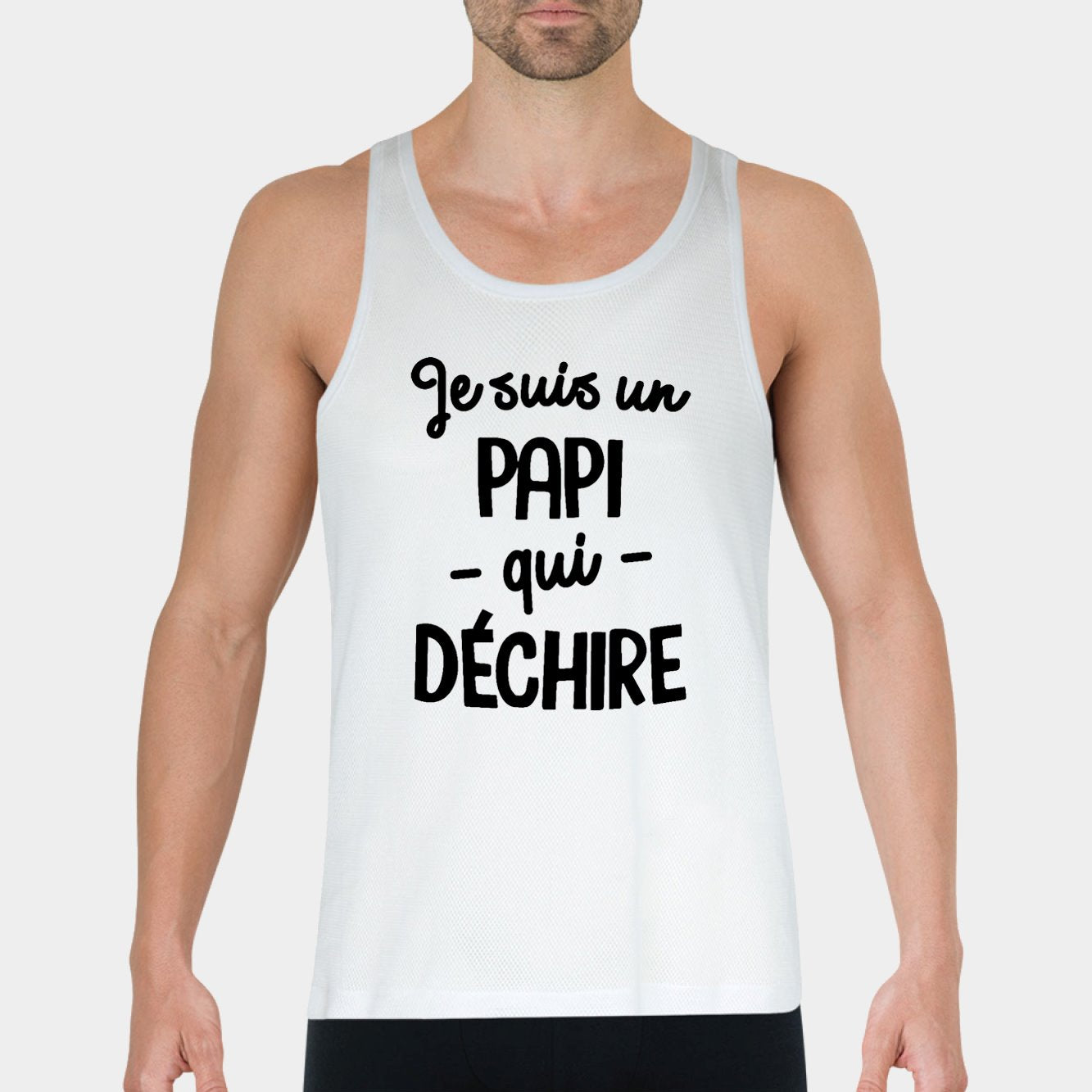 T-Shirt Homme Papi qui déchire, Idée cadeau original