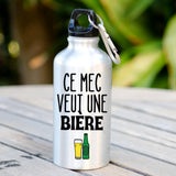 Gourde Ce mec veut une bière Blanc