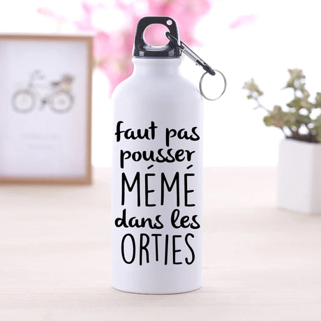 Gourde Faut pas pousser mémé Blanc