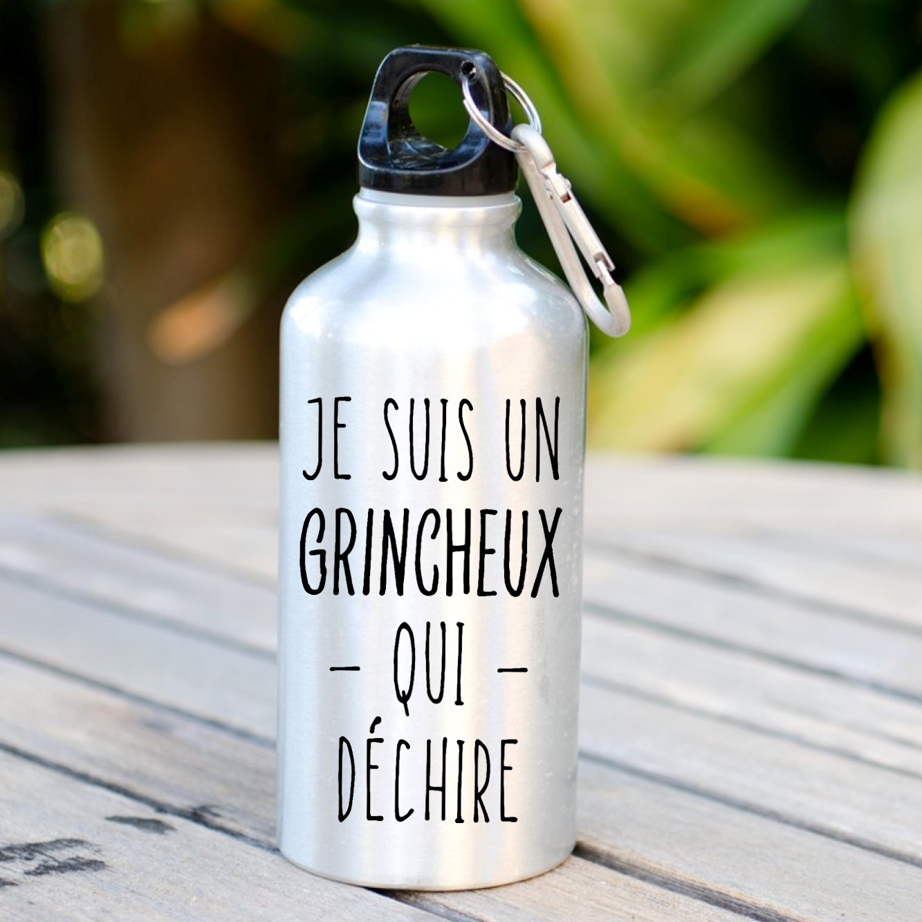 Gourde Grincheux qui déchire Blanc