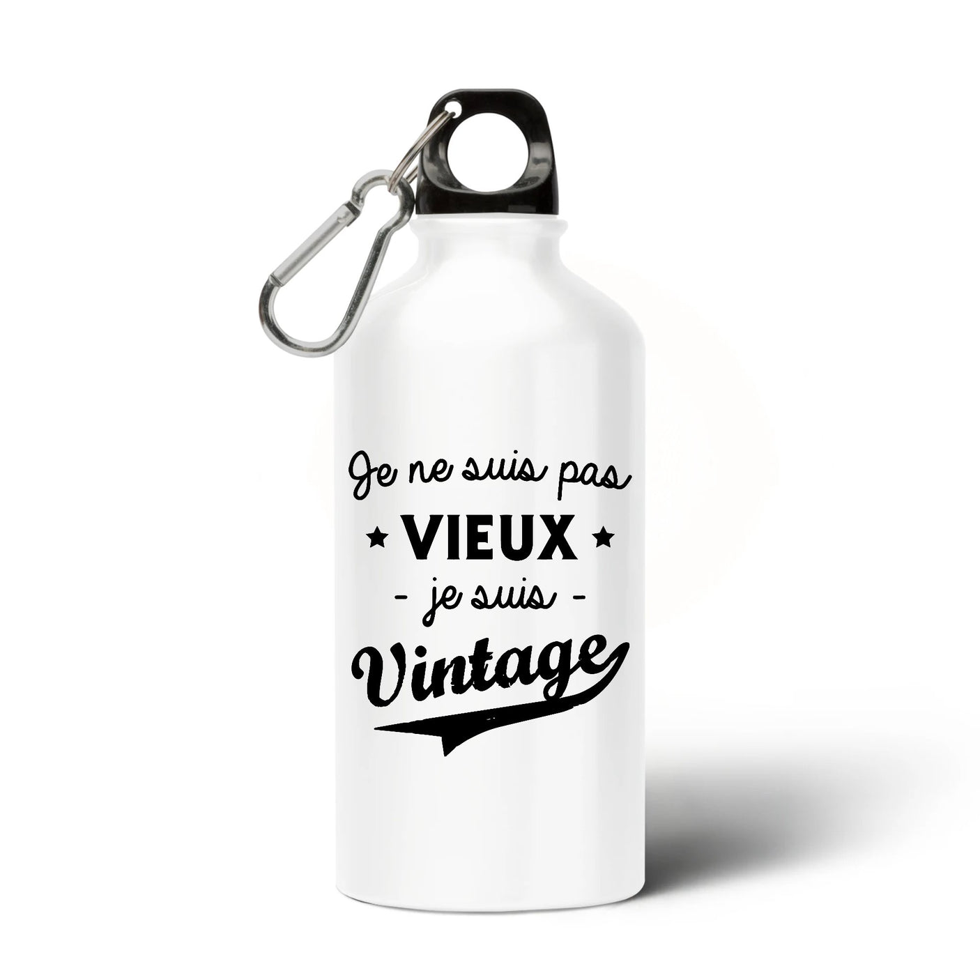 Gourde Je ne suis pas vieux je suis vintage Blanc