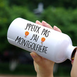 Gourde J'peux pas j'ai montgolfière Blanc