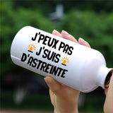 Gourde J'peux pas j'suis d'astreinte Blanc