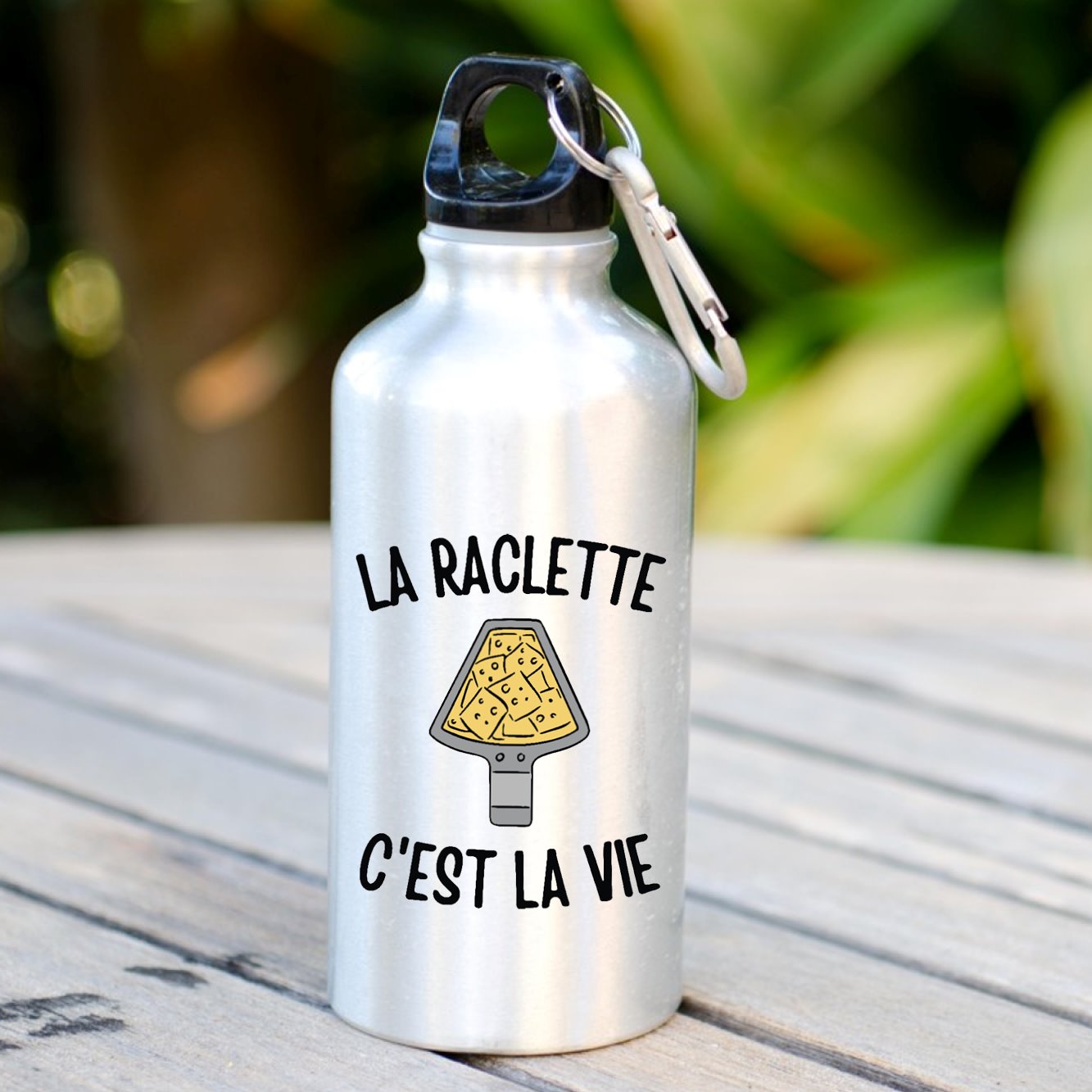 Gourde La raclette c'est la vie Blanc