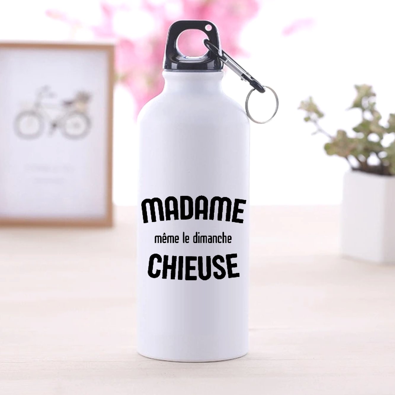 Gourde Madame chieuse Blanc