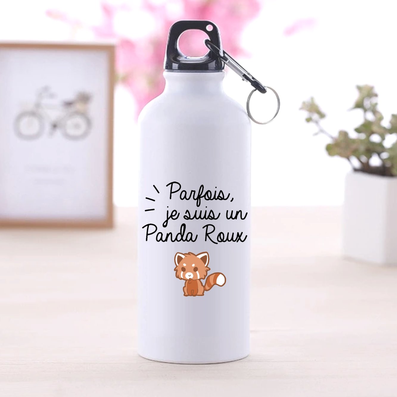 Gourde Panda roux Blanc