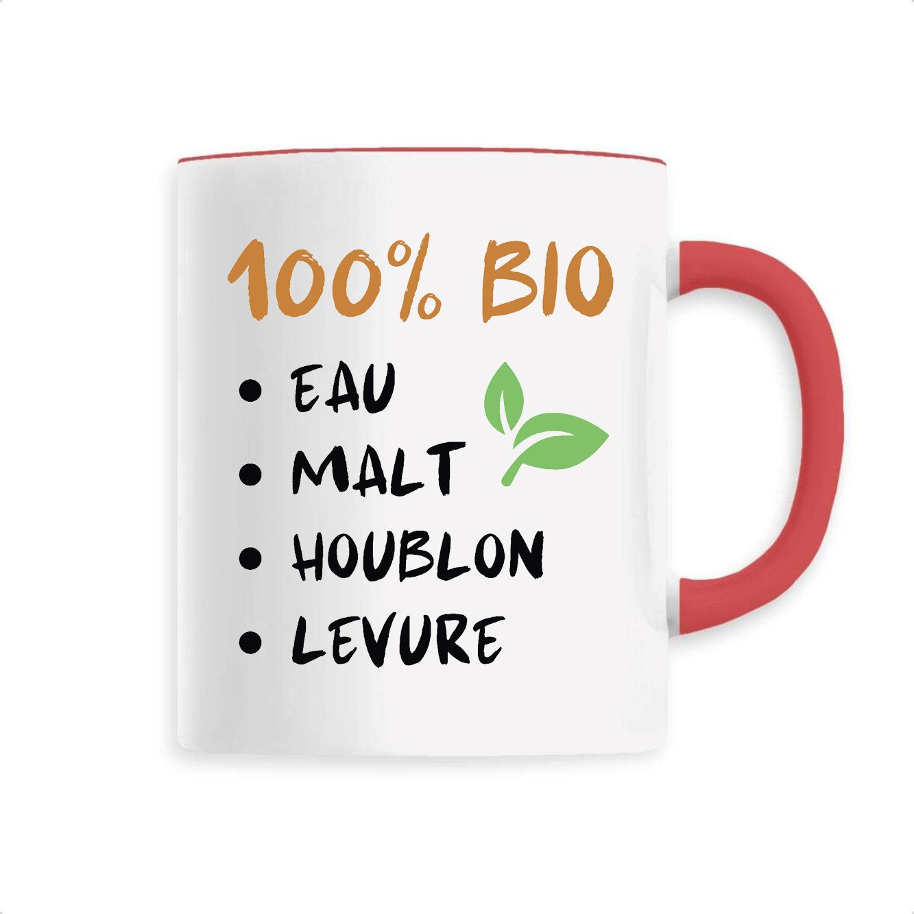 Mug 100% bio eau malt houblon levure 