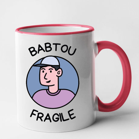 Mug Babtou fragile Rouge
