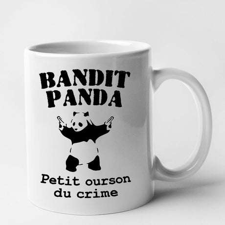 Mug Bandit panda Blanc