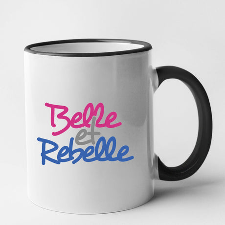 Mug Belle et rebelle Noir