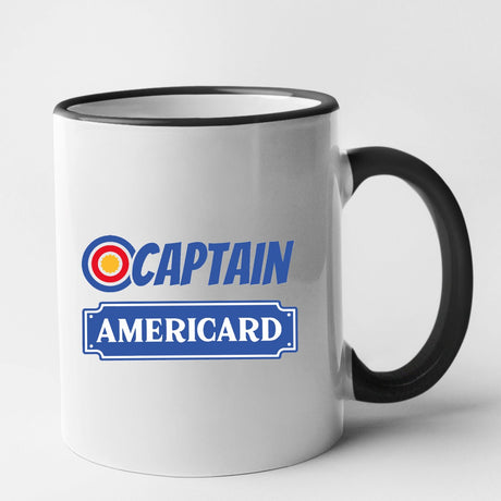 Mug Captain Americard Noir