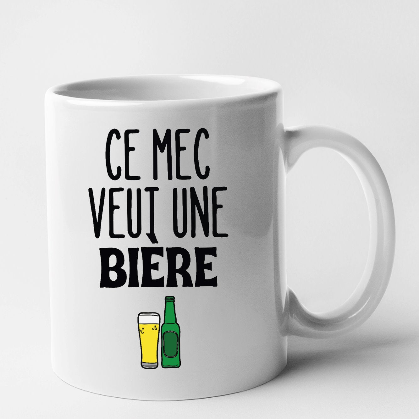 Mug Ce mec veut une bière Blanc