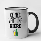 Mug Ce mec veut une bière Noir