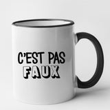 Mug C'est pas faux Noir