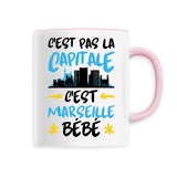 Mug C'est pas la capitale c'est Marseille bébé 