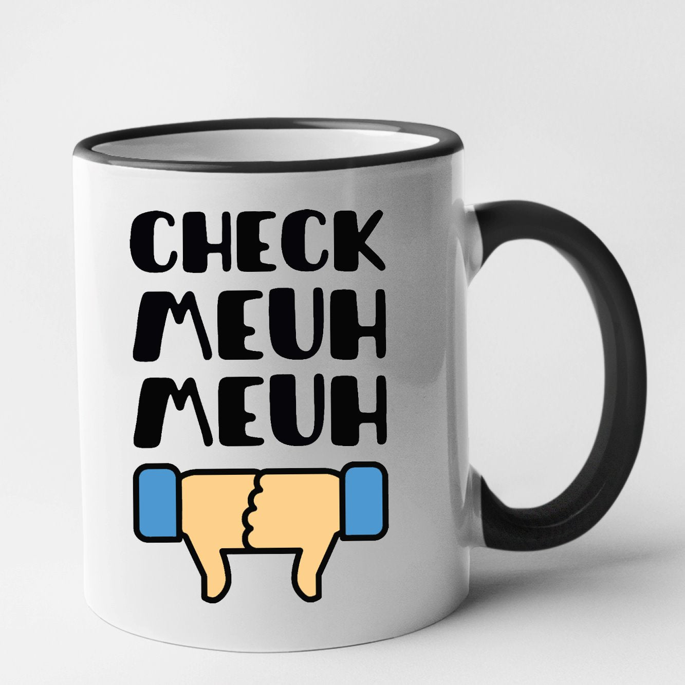 Mug Check meuh meuh Noir