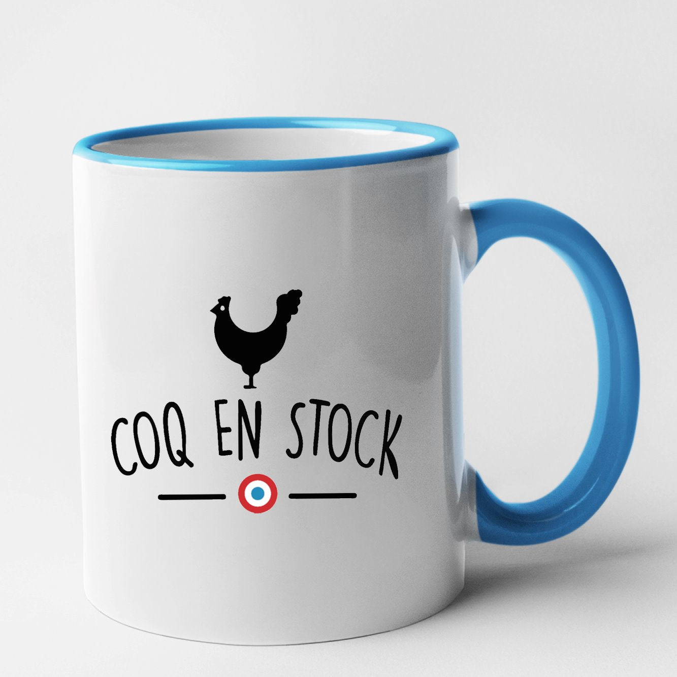 Mug Coq en stock Bleu