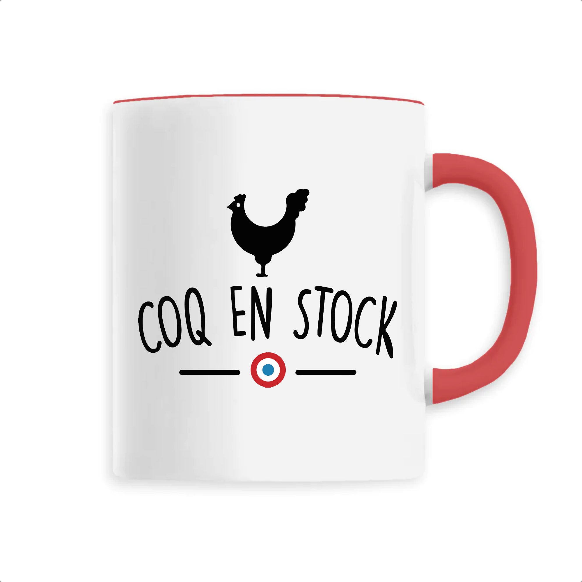 Mug Cadeau Basse-cour Coq - Porcelaine 33 Cl - Avec Boîte Métal - Style Campagne - Nuova R2S - Neuf