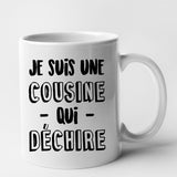 Mug Cousine qui déchire Blanc