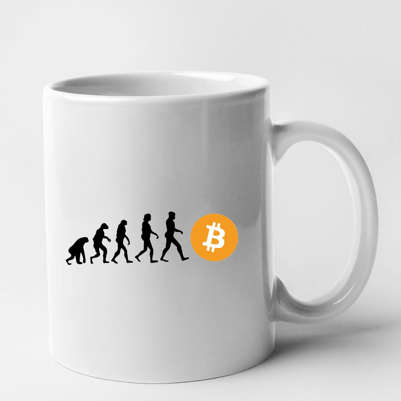 Mug Évolution Bitcoin Blanc