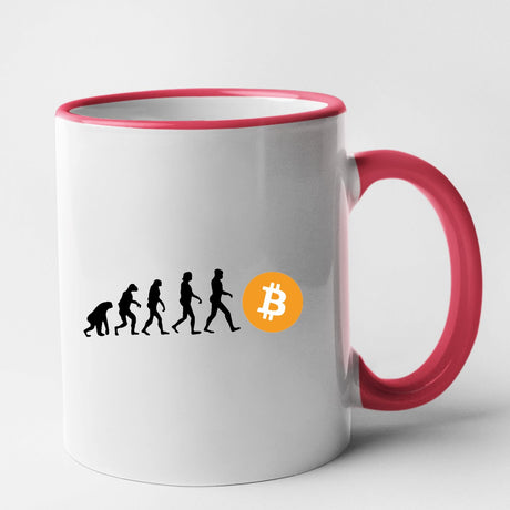Mug Évolution Bitcoin Rouge