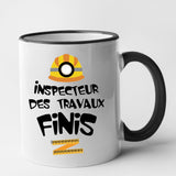 Mug Inspecteur des travaux finis Noir