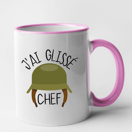 Mug J'ai glissé chef Rose