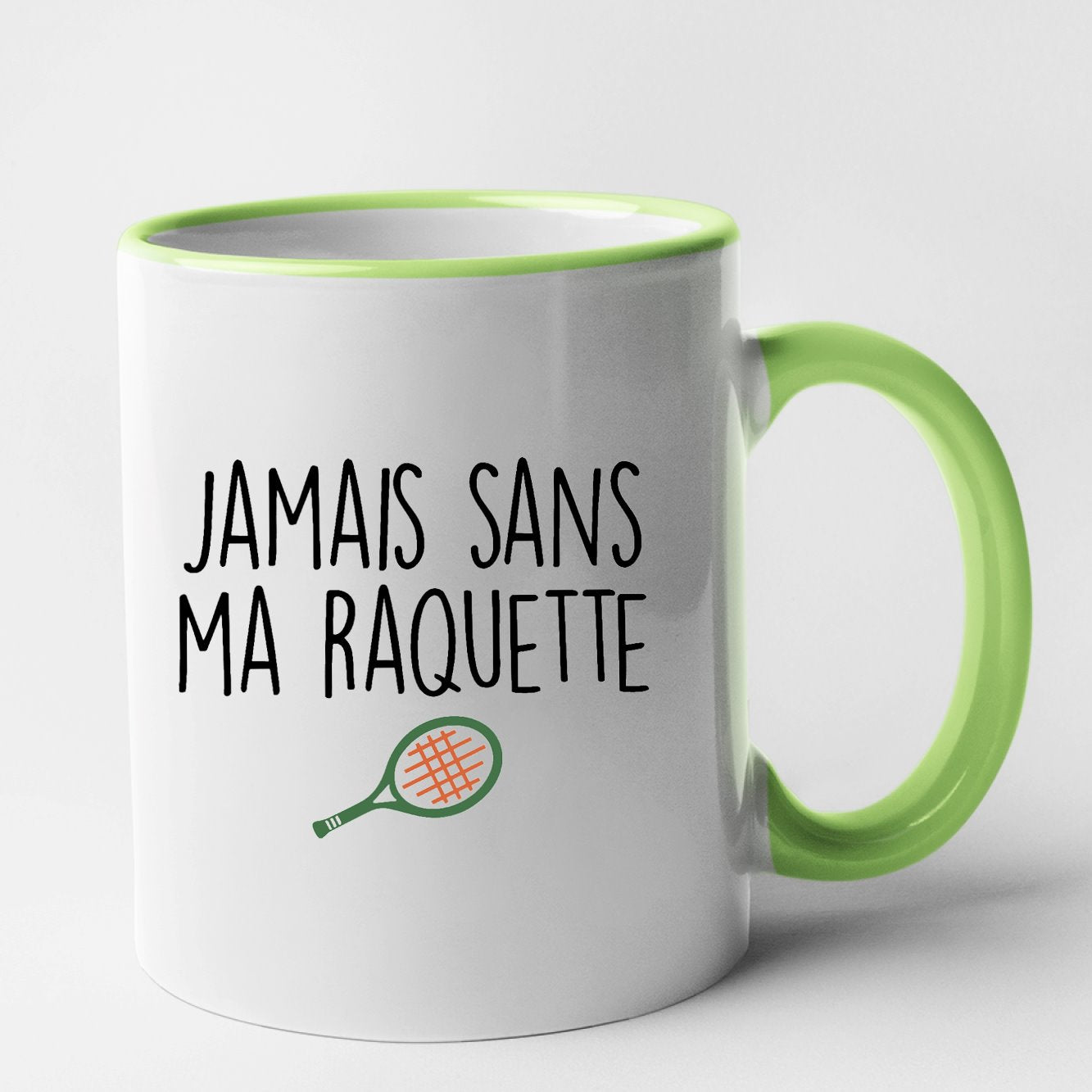 Mug Jamais sans ma raquette Vert