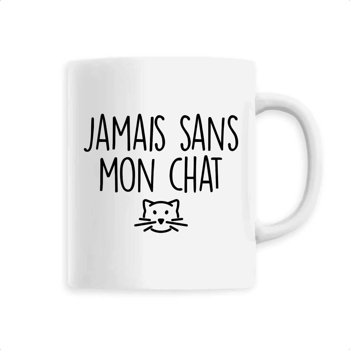 Mug Jamais sans mon chat 