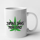 Mug Jamais sans mon oinj Blanc