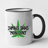 Mug Jamais sans mon oinj Noir