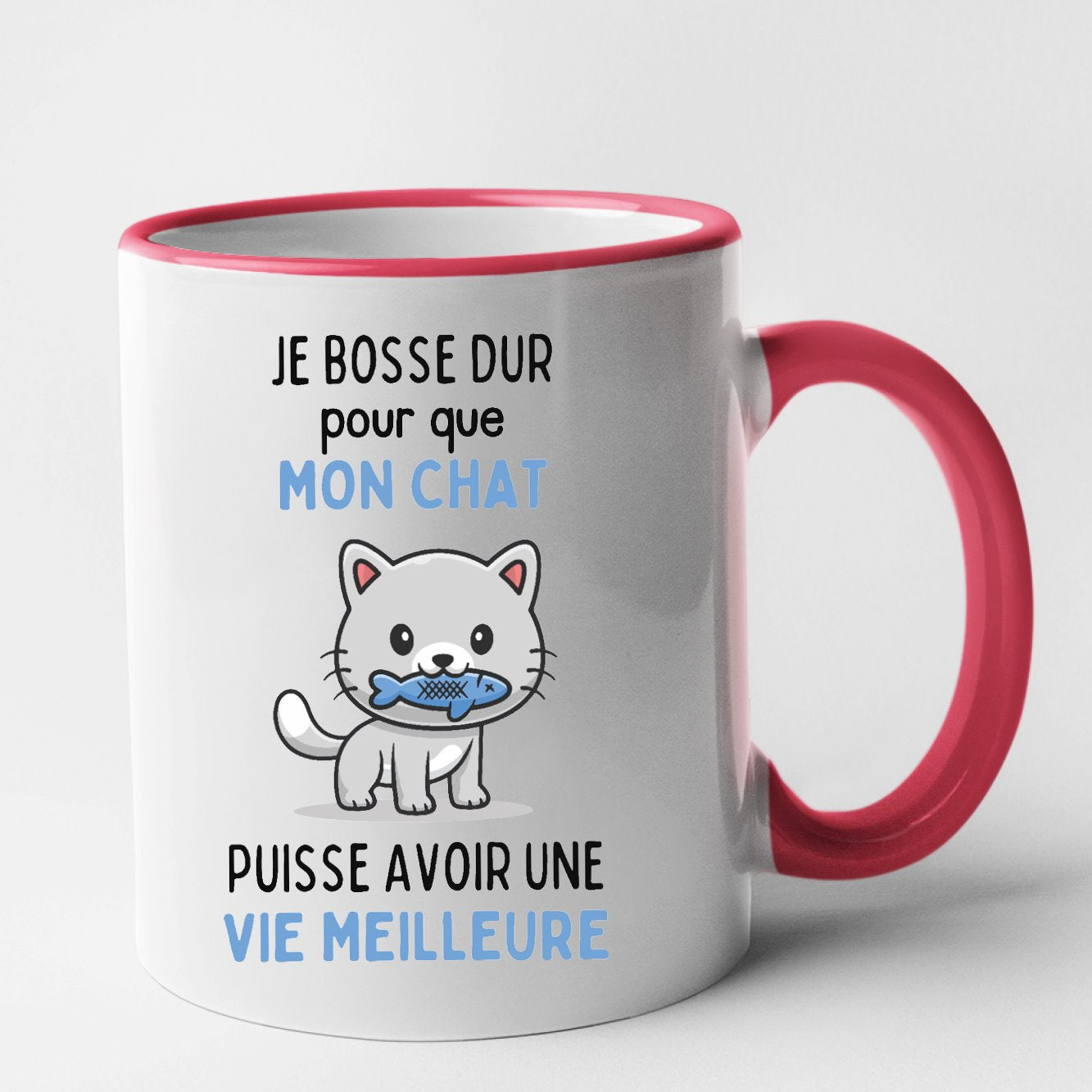 Tasse drôle de chat