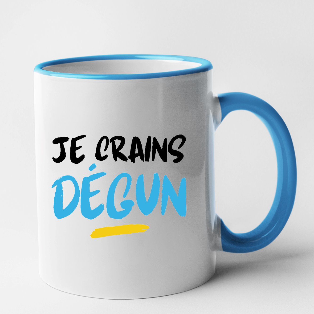 Mug Je crains dégun Bleu