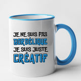 Mug Je ne suis pas bordélique je suis créatif Bleu