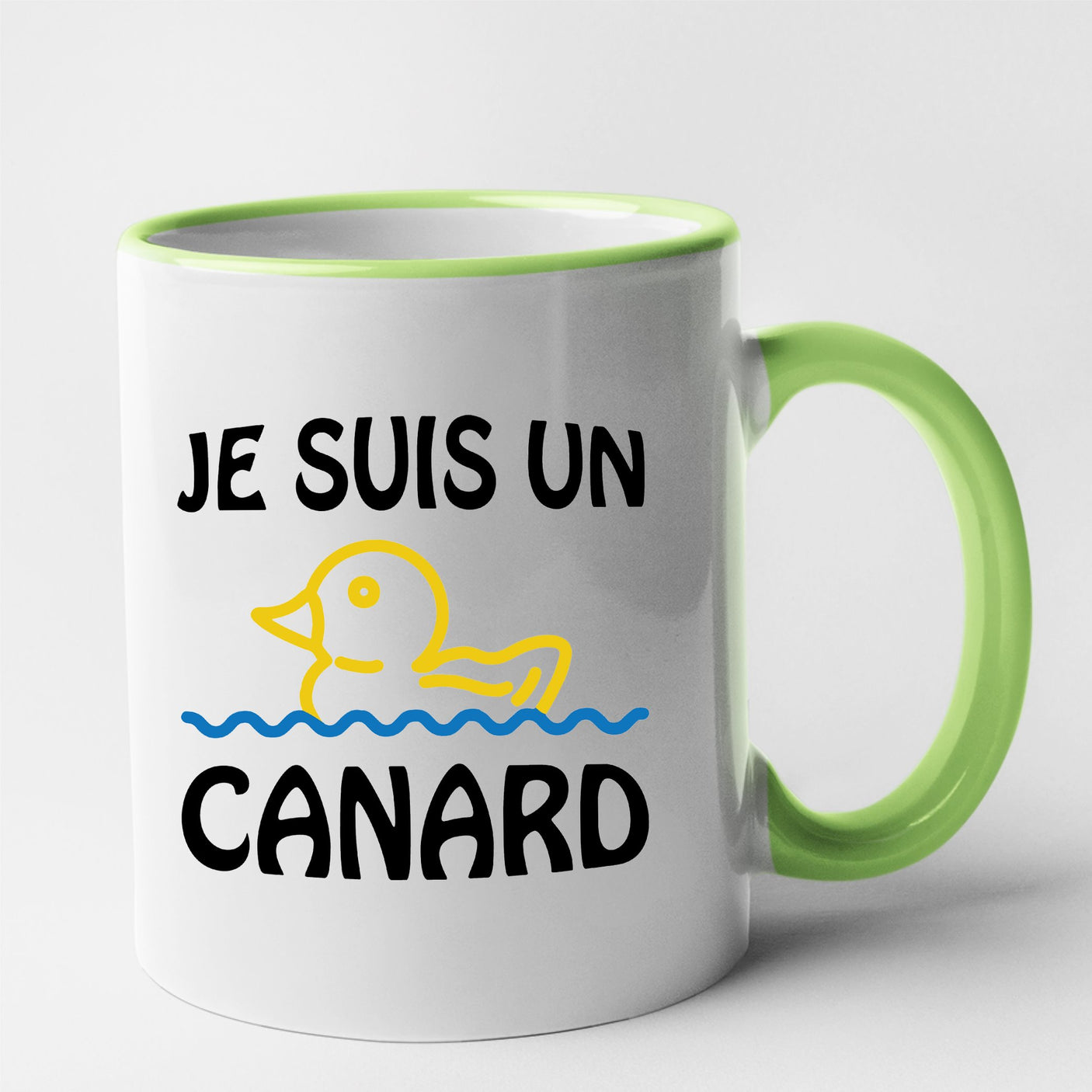 Mug Je suis un canard Vert