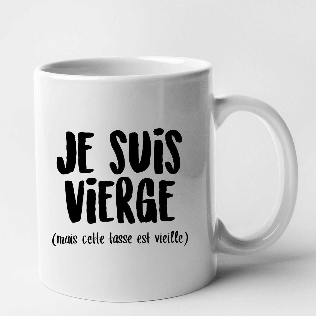 Mug Je suis vierge Blanc