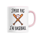 Mug J'peux pas j'ai baseball 