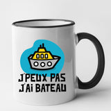 Mug J'peux pas j'ai bateau Noir