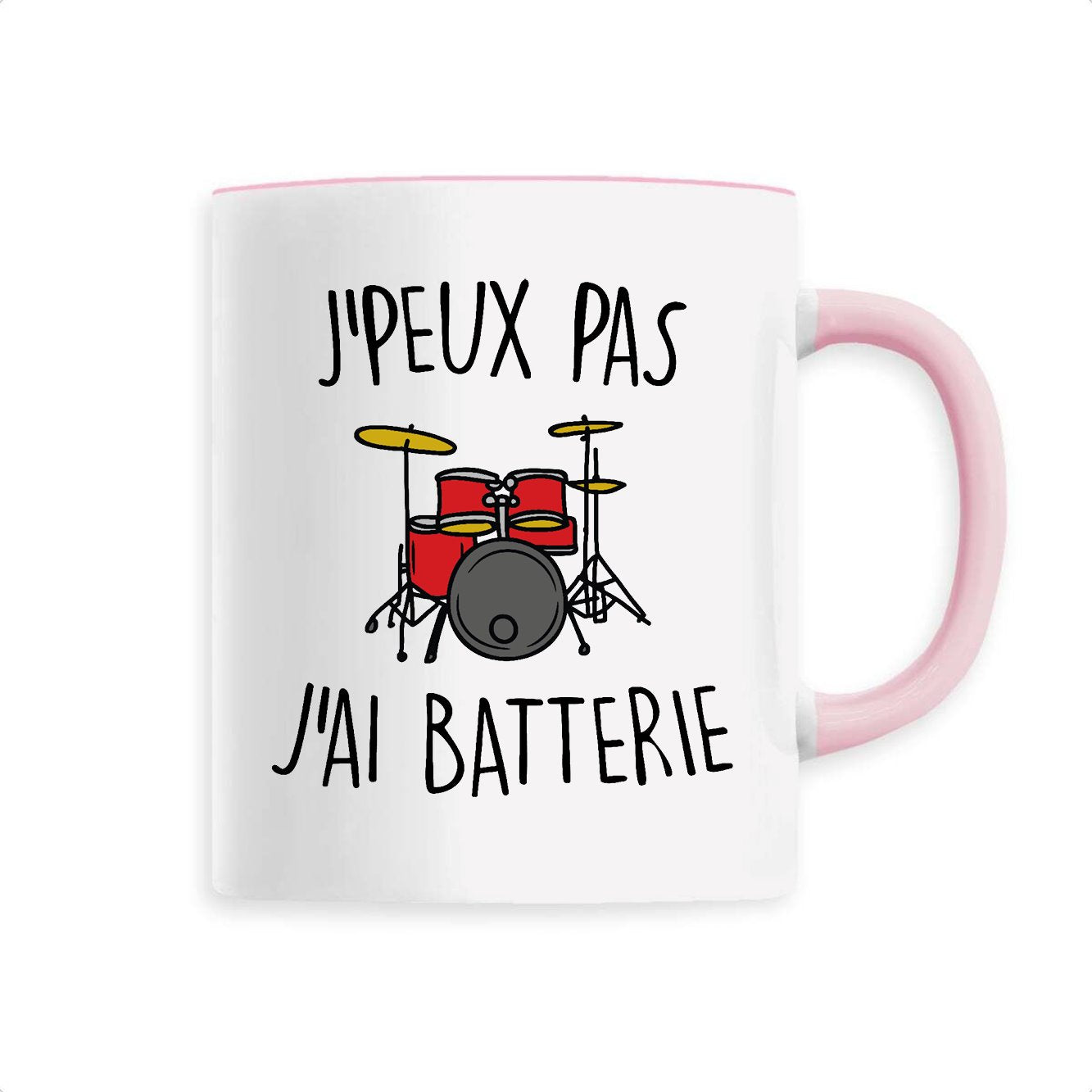 Sweat à Capuche "J'Peux Pas J'ai Batterie" - Humour Musique, Cadeau Drôle Pour Batteur