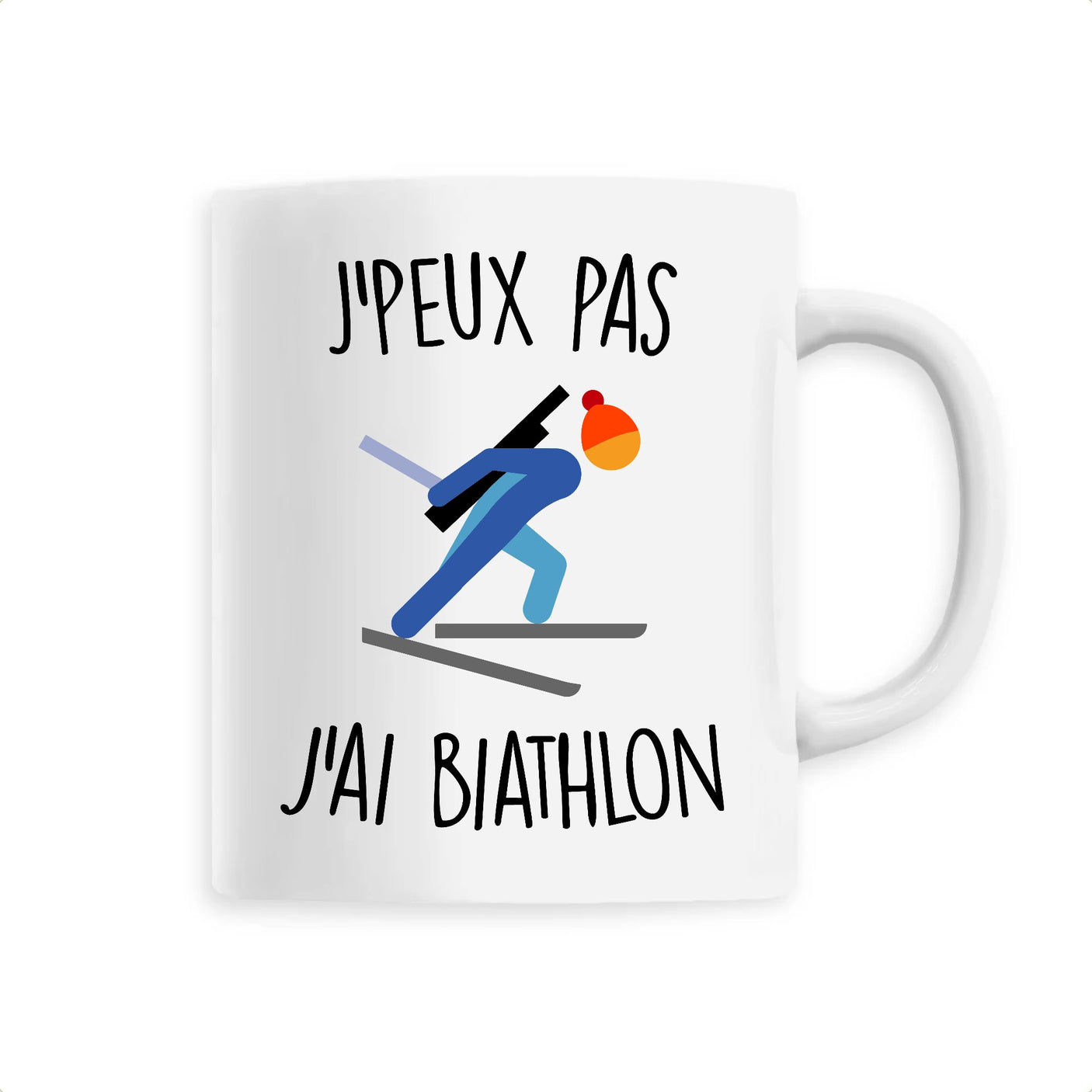 Mug J'peux pas j'ai biathlon 