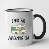 Mug J'peux pas j'ai camping-car Noir
