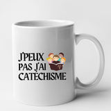 Mug J'peux pas j'ai catéchisme Blanc