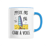 Mug J'peux pas j'ai char à voile 