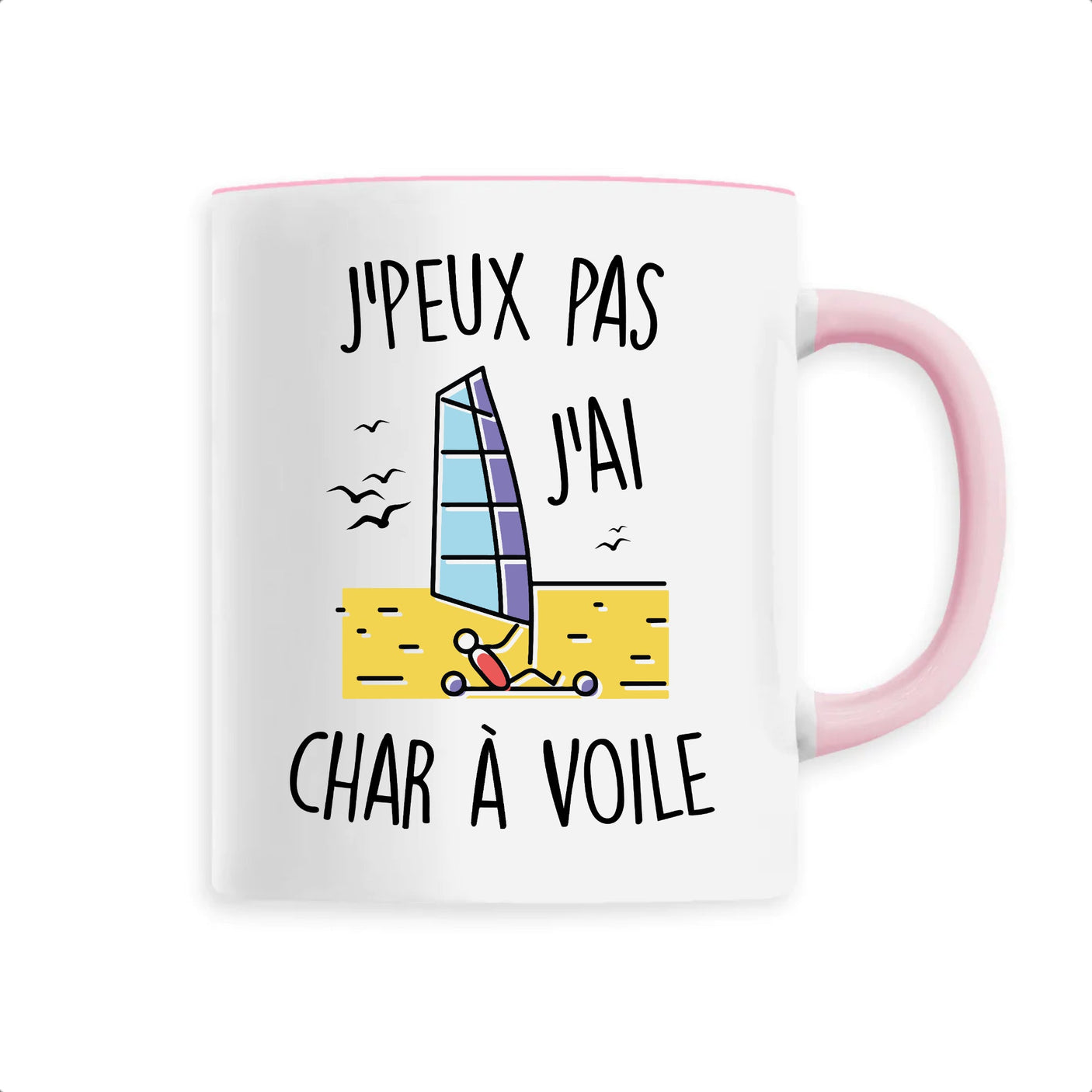 Mug J'peux pas j'ai char à voile 