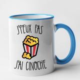 Mug J'peux pas j'ai cinoche Bleu