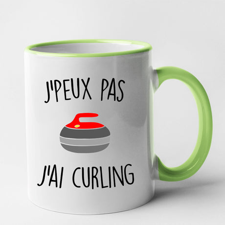 Mug J'peux pas j'ai curling Vert