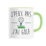 Mug J'peux pas j'ai golf 