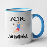 Mug J'peux pas j'ai handball Bleu